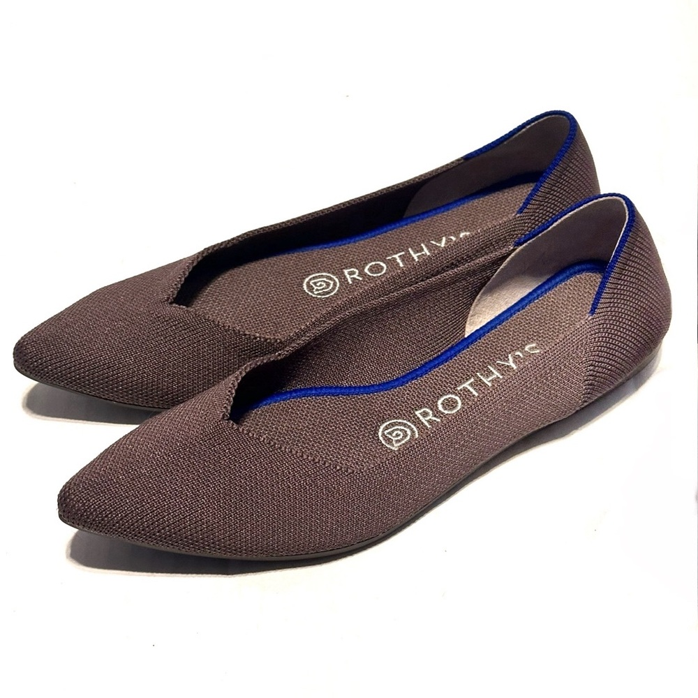 Rothy's The Point Flat in Mink (Retired Color)